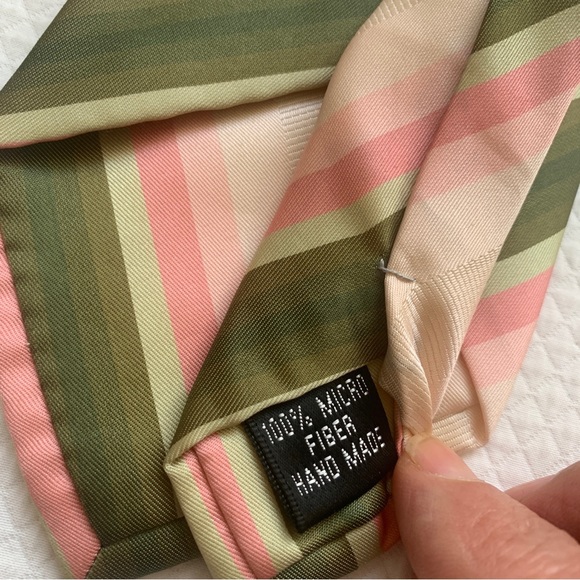 Men’s Robert Daniel Designer Tie. Smart Stylish Formal Stripe Handmade - Picture 4 of 5